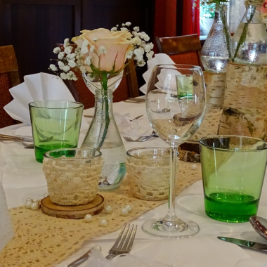 Tischdeko im Weserschiffchen